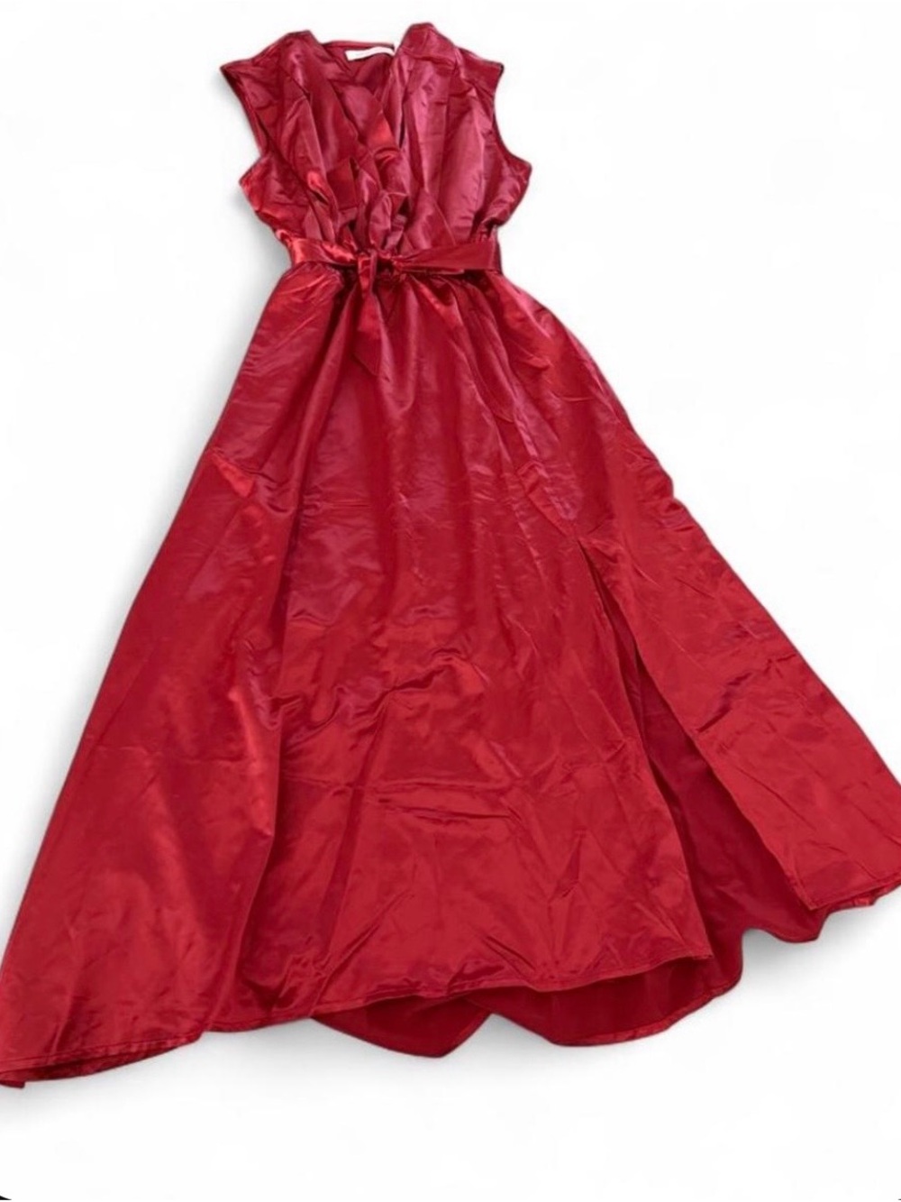 Bishop and young Red Satin Party Dress